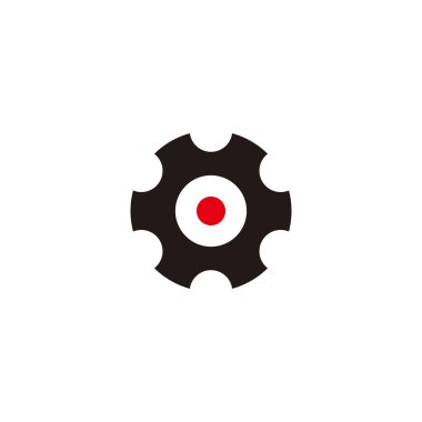 Gears, off geometric symbol simple logo vector
