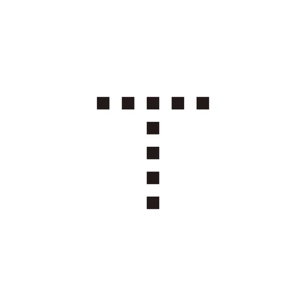 Letter Squares Square Geometric Symbol Simple Logo Vector — Archivo Imágenes Vectoriales