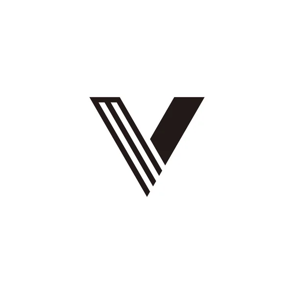 Letter Lines Geometric Symbol Simple Logo Vector — Image vectorielle