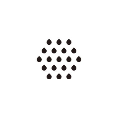 Fires, hexagon geometric symbol simple logo vector