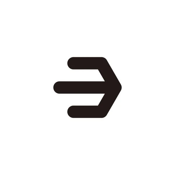 Number Shaped Hexagon Outline Geometric Symbol Simple Logo Vector — Vetor de Stock