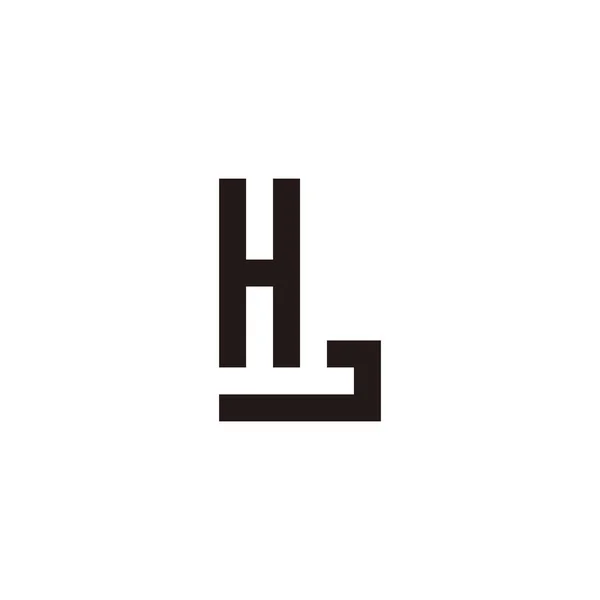 Letter Square Geometric Symbol Simple Logo Vector — Image vectorielle