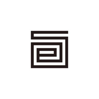 Letter es unique geometric symbol simple logo vector