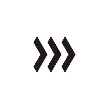 Three letter J, letter m direction geometric symbol simple logo vector