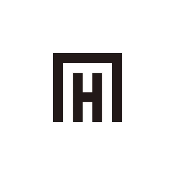 Letter Unique Geometric Symbol Simple Logo Vector — 图库矢量图片