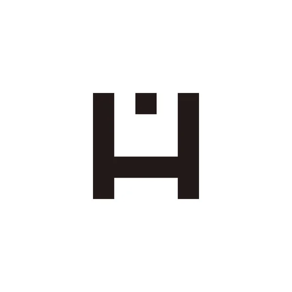 Letter Square Geometric Symbol Simple Logo Vector — Stock Vector