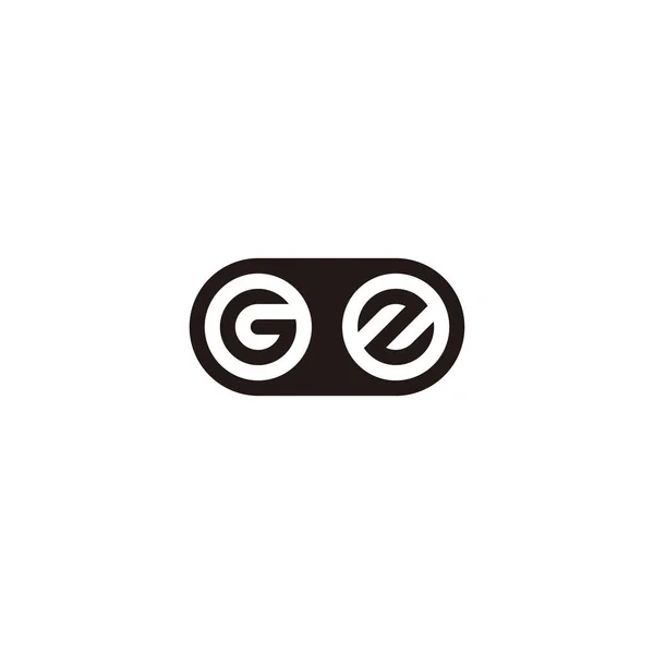 Letter Gear Geometric Symbol Simple Logo Vector — Wektor stockowy