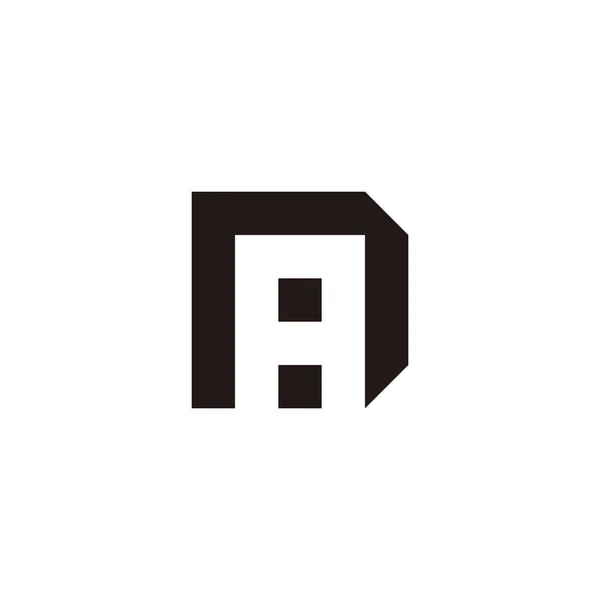 Letter Squares Geometric Symbol Simple Logo Vector — Image vectorielle