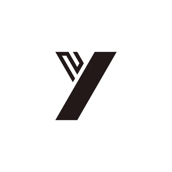 Letter Outlines Geometric Symbol Simple Logo Vector — Stock vektor