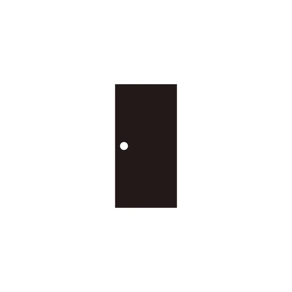 Door Geometric Symbol Simple Logo Vector — Image vectorielle