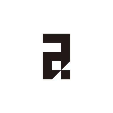 Letter a, stair, square geometric symbol simple logo vector