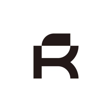 Letter K leaf, simple, geometric symbol simple logo vector