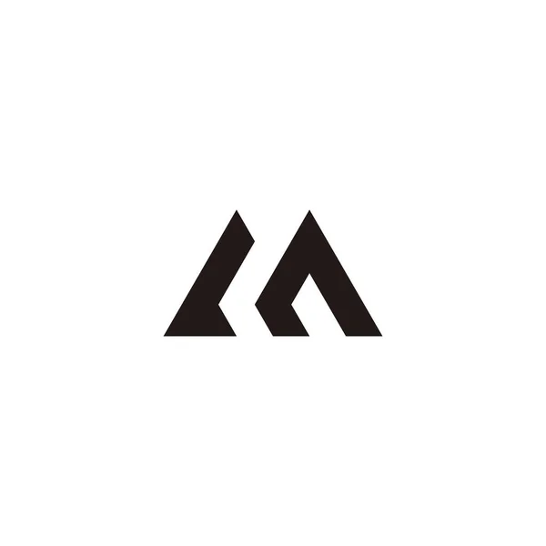 Letter Letter Outline Simple Symbol Logo Vector — Vector de stock