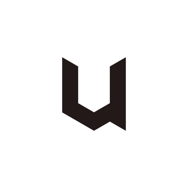 Letter Outline Hexagon Simple Symbol Logo Vector — ストックベクタ
