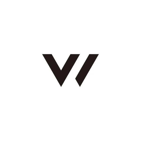 Letter Outline Triangle Simple Symbol Logo Vector — Stockvektor