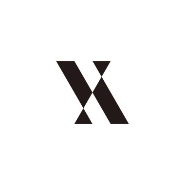  letter S R triangle symbol simple logo vector