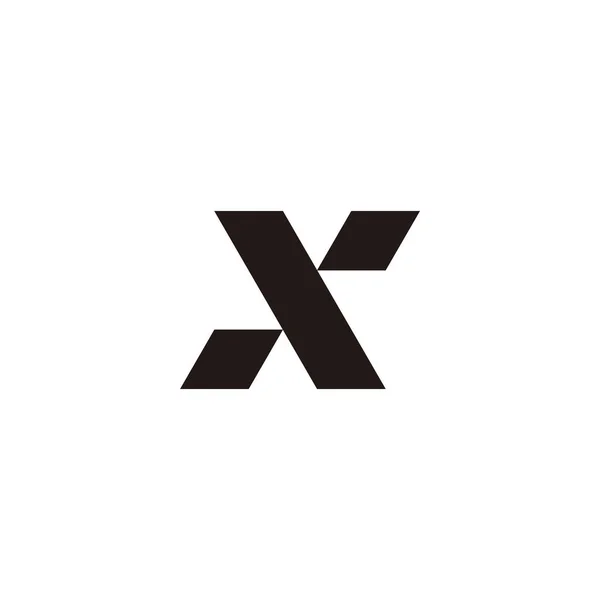 Letter Two Gems Simple Symbol Logo Vector — Stockvektor