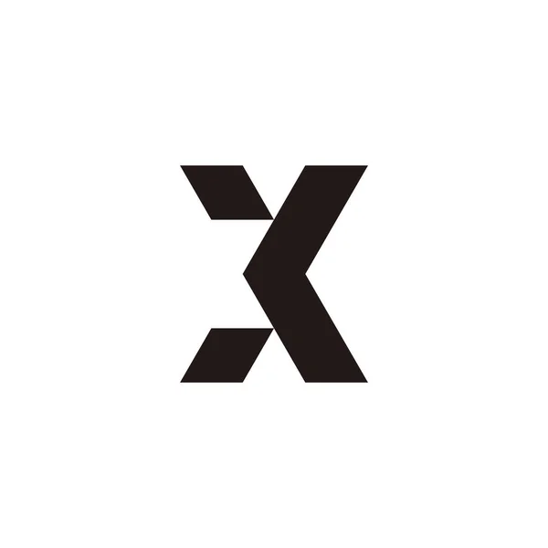 Letter Geometric Symbol Simple Logo Vector — Stockvektor