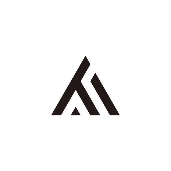 Letter Triangle Outline Simple Symbol Logo Vector — 图库矢量图片