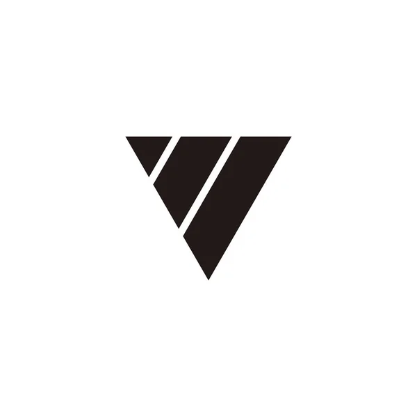 Letter Outlines Symbol Simple Logo Vector —  Vetores de Stock