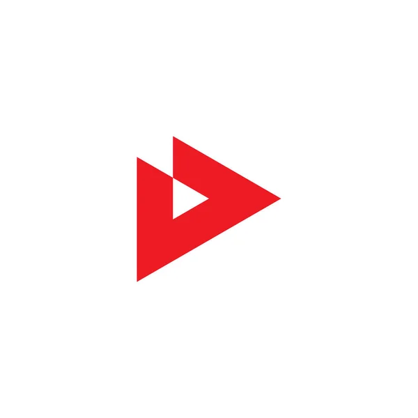 Letter Triangle Outline Symbol Simple Logo Vector —  Vetores de Stock