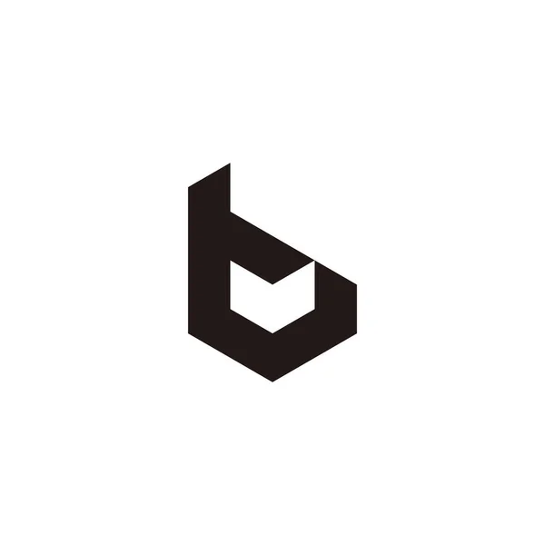 Letter Symbol Simple Logo Vector — Vettoriale Stock