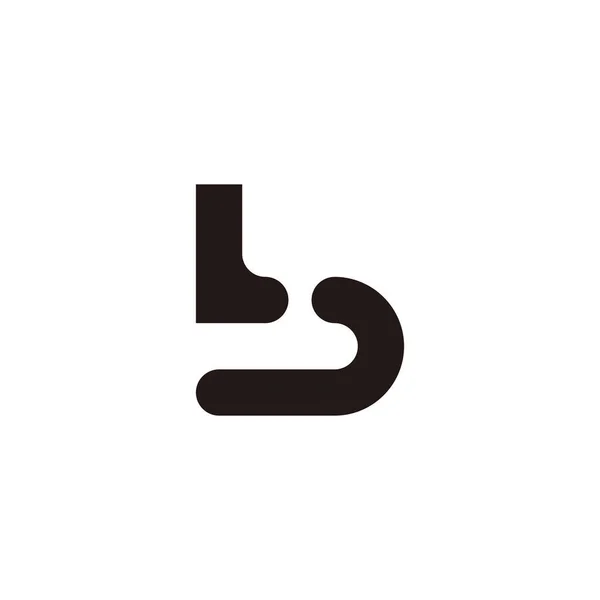 Letter Geometric Symbol Simple Logo Vector — 图库矢量图片