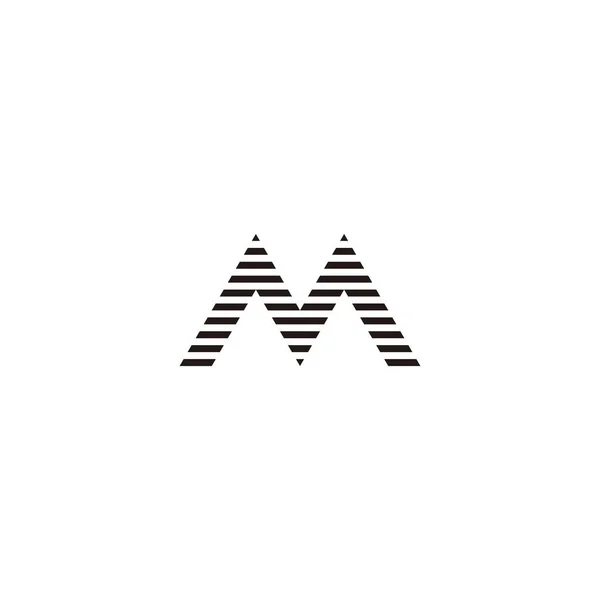 Letter Stripes Geometric Symbol Simple Logo Vector — Image vectorielle