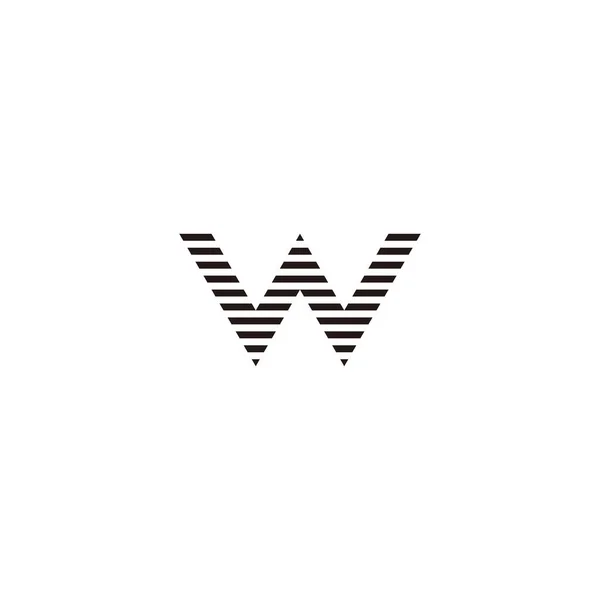 Letter Stripes Geometric Symbol Simple Logo Vector — Διανυσματικό Αρχείο
