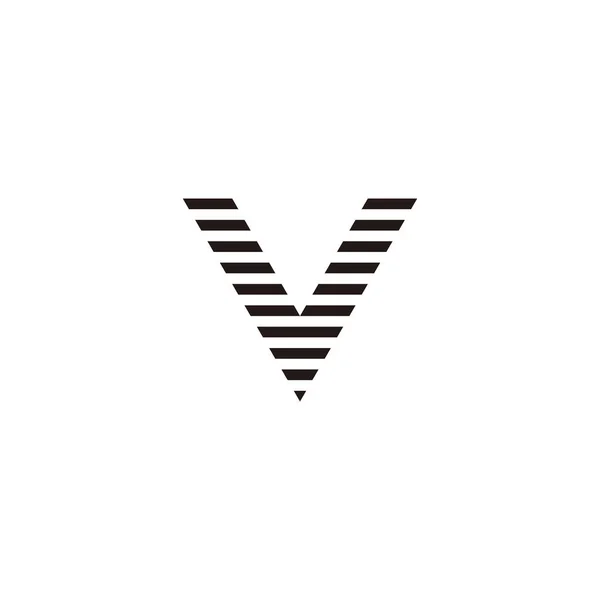 Letter Stripes Geometric Symbol Simple Logo Vector —  Vetores de Stock