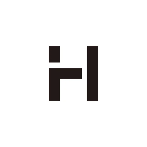 Letter Square Geometric Symbol Simple Logo Vector — стоковый вектор