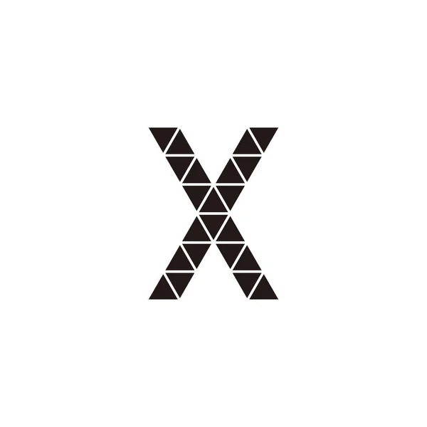 Letter Triangles Geometric Symbol Simple Logo Vector — Stockvektor