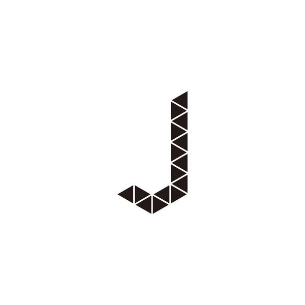Letter Triangles Geometric Symbol Simple Logo Vector — Stockvektor