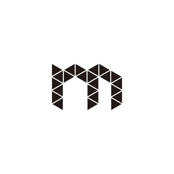 Letter Triangles Geometric Simple Symbol Logo Vector — Stock vektor
