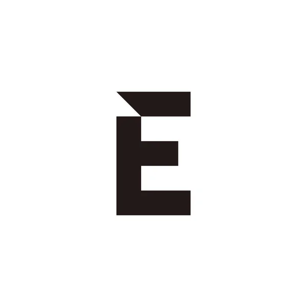Letter Square Geometric Simple Symbol Logo Vector — Stockvektor