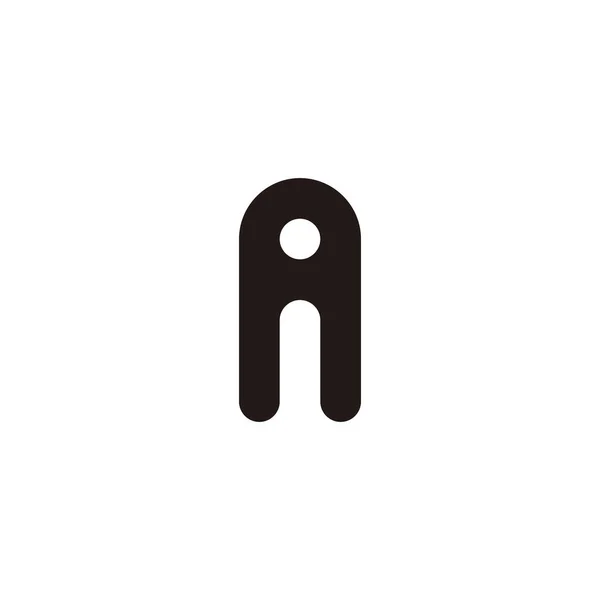 Letter Dot Geometric Symbol Simple Logo Vector — Image vectorielle