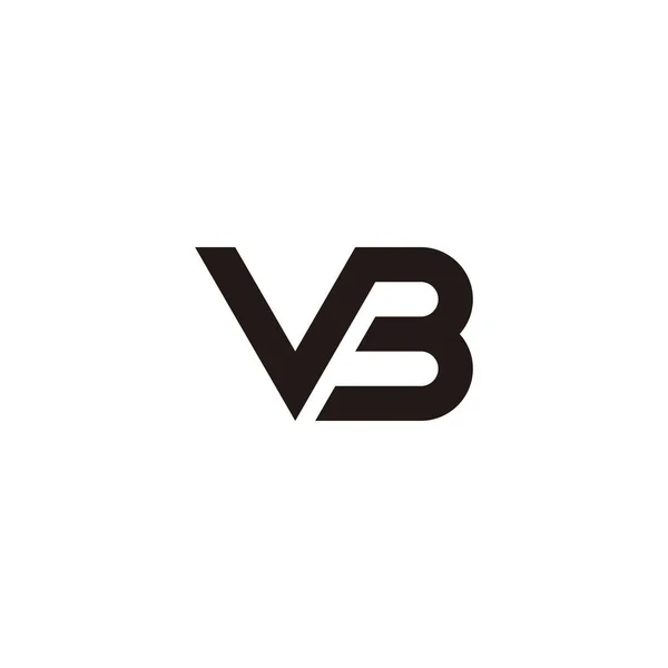 Letter Connect Geometric Symbol Simple Logo Vector — Vettoriale Stock