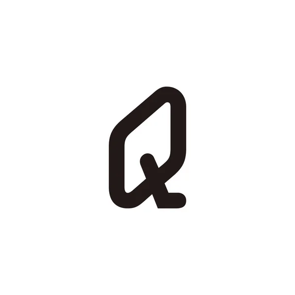 Letter Combination Geometric Symbol Simple Logo Vector — Vettoriale Stock