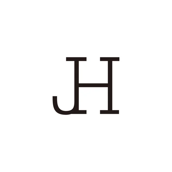 Літера Єднання Геометричного Символу Простий Вектор Логотипу — стоковий вектор