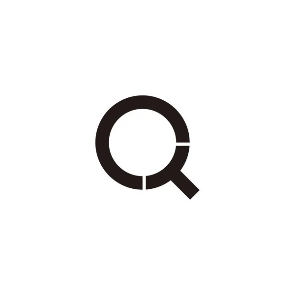 Letter Geometric Symbol Simple Logo Vector — 스톡 벡터
