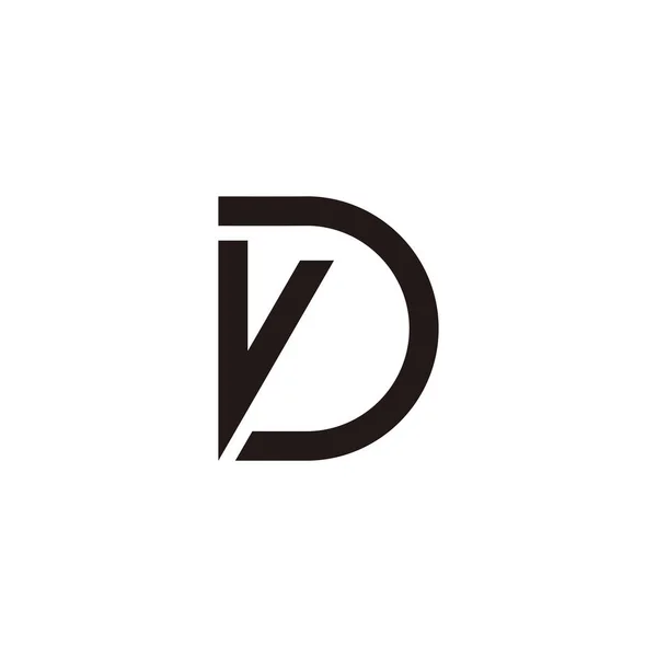 Letter Geometric Symbol Simple Logo Vector — Διανυσματικό Αρχείο