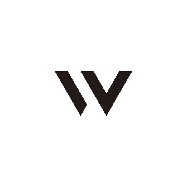 Letter Geometric Symbol Simple Logo Vector —  Vetores de Stock