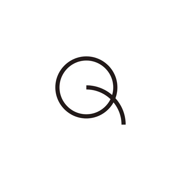 Letter Line Neat Geometric Symbol Simple Logo Vector — 图库矢量图片