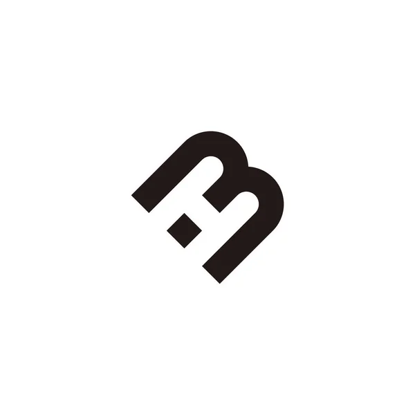 Letter Outline Geometric Symbol Simple Logo Vector — 图库矢量图片
