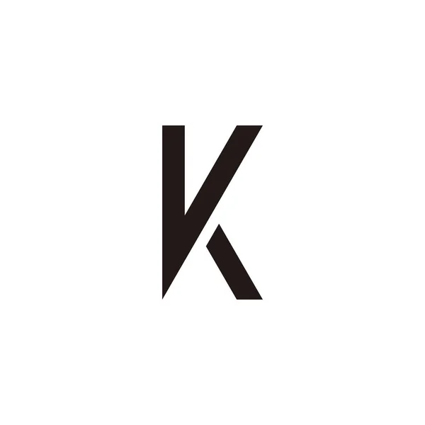 Letter Geometric Symbol Simple Logo Vector — Image vectorielle