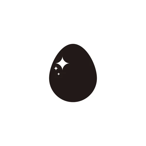 Egg Geometric Symbol Simple Logo Vector — Stock Vector