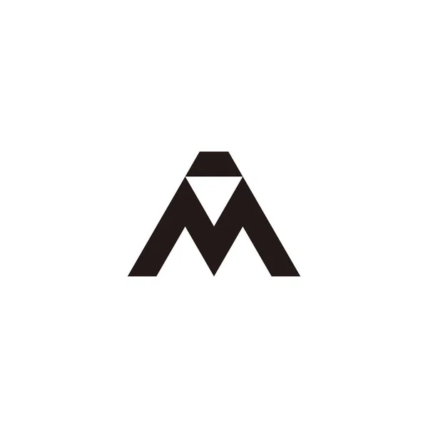 Letter Diamond Geometric Symbol Simple Logo Vector — Stockvektor