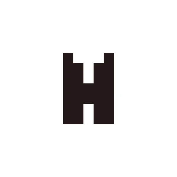 Letter Geometric Symbol Simple Logo Vector — 图库矢量图片