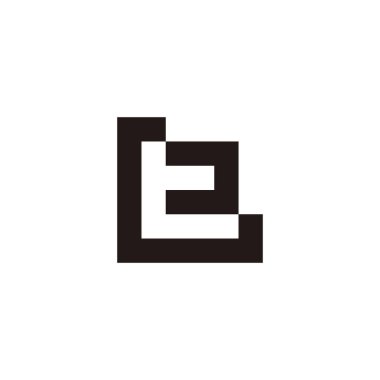 G ve t kare geometrik sembolü basit logo vektörü