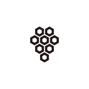 Araçlar, bal geometrik sembol basit logo vektörü